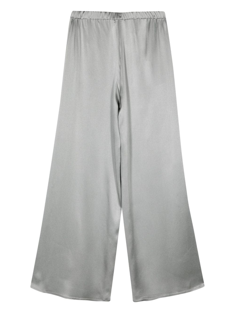 Palazzo trousers with satin finish