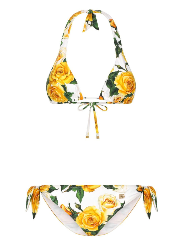 Bikini a triangolo Yellow Rose