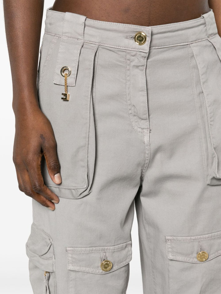 Mid-rise cargo jeans