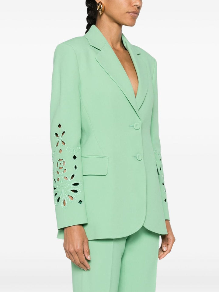 Single-breasted blazer with cut-out detail