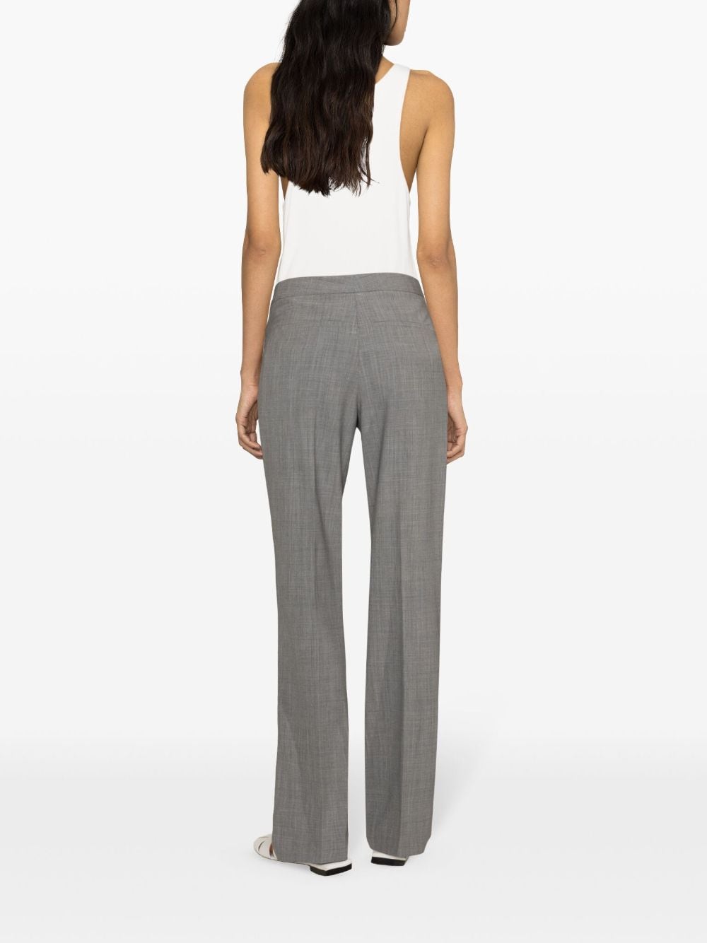 Melange tailored trousers