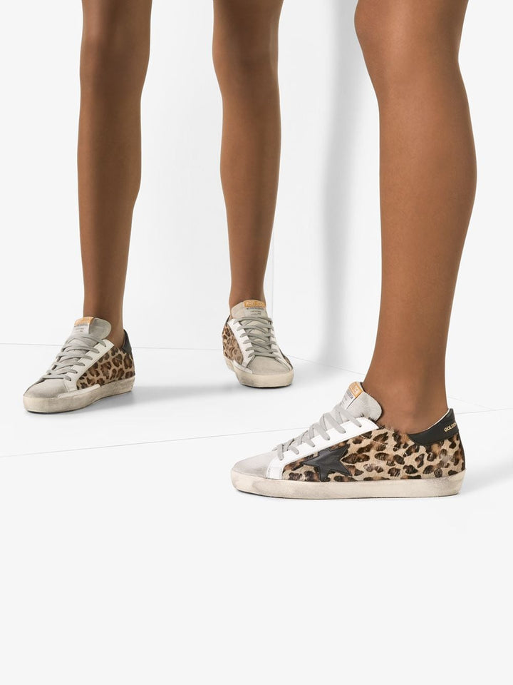 Sneakers Superstar con stampa leopardata