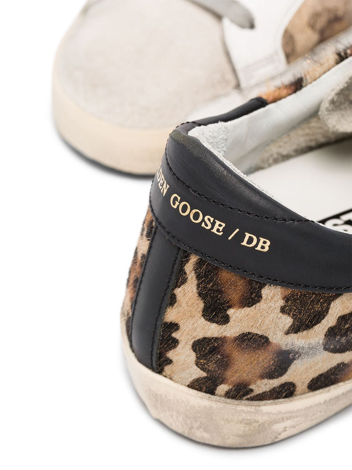 Sneakers Superstar con stampa leopardata