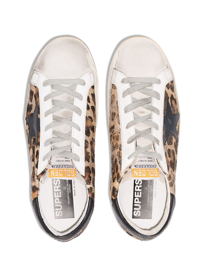 Sneakers Superstar con stampa leopardata