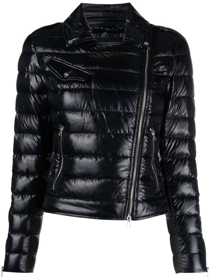 Biker style down jacket