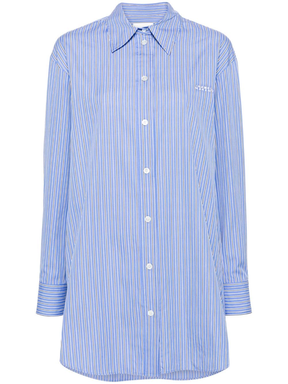 Striped shirt with embroidery