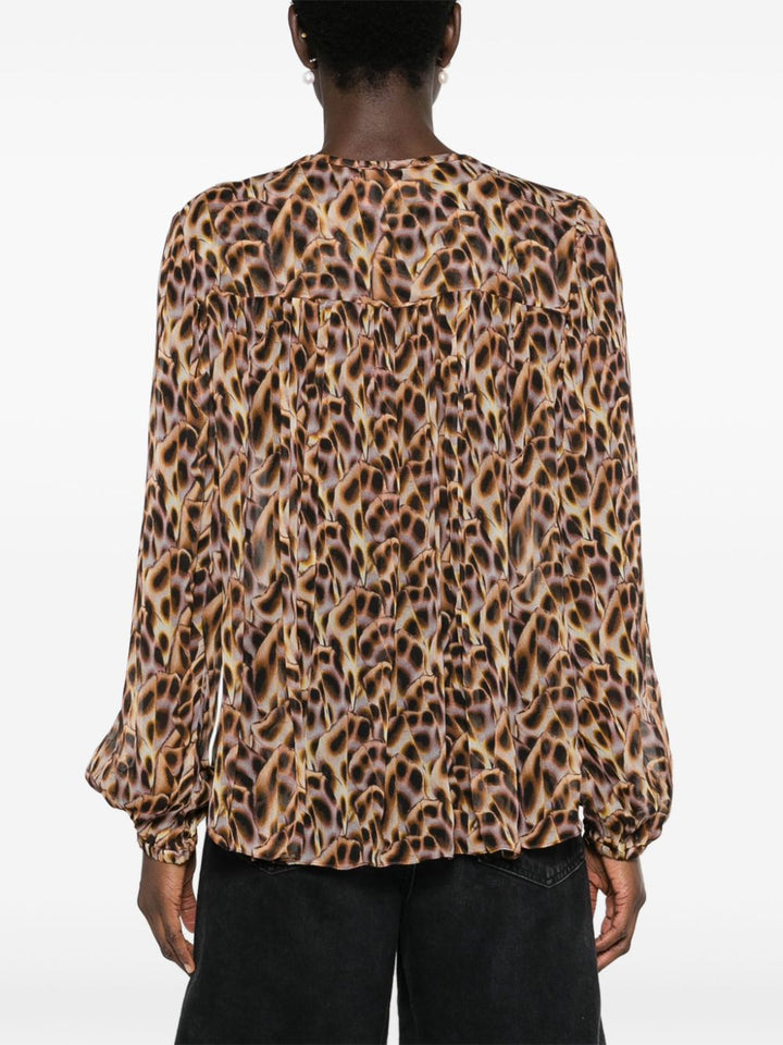 Daytonea blouse with abstract print