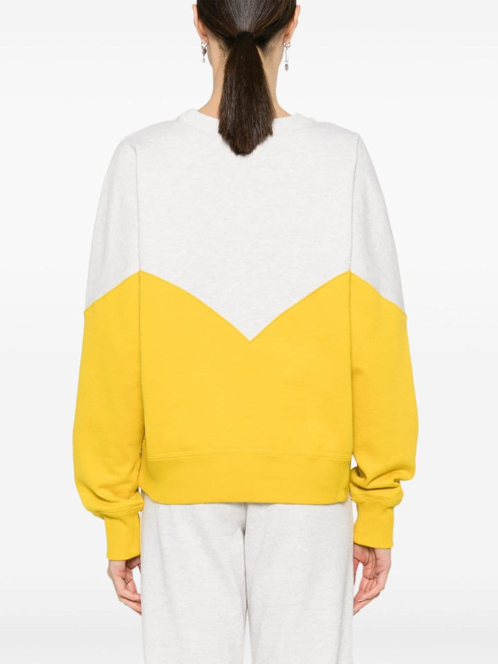 Two-tone crewneck sweatshirt