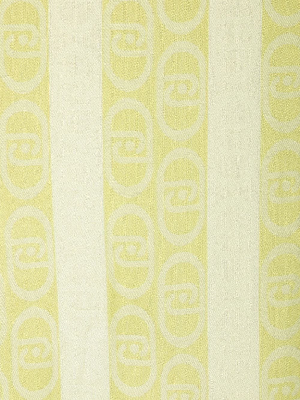 Scarf with jacquard logo