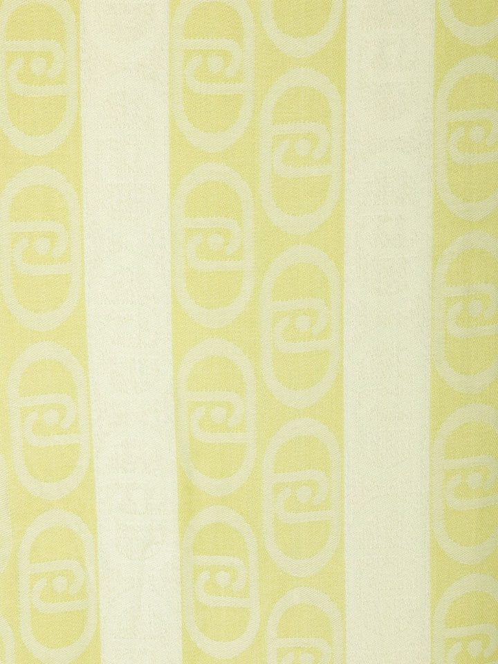 Scarf with jacquard logo