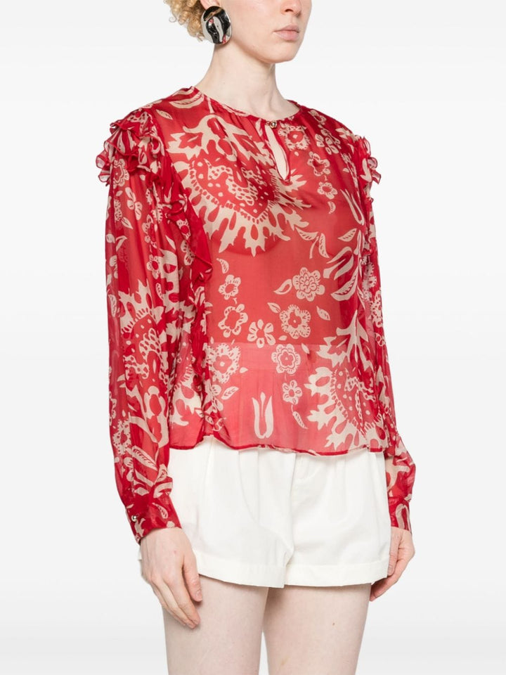 Blusa con stampa