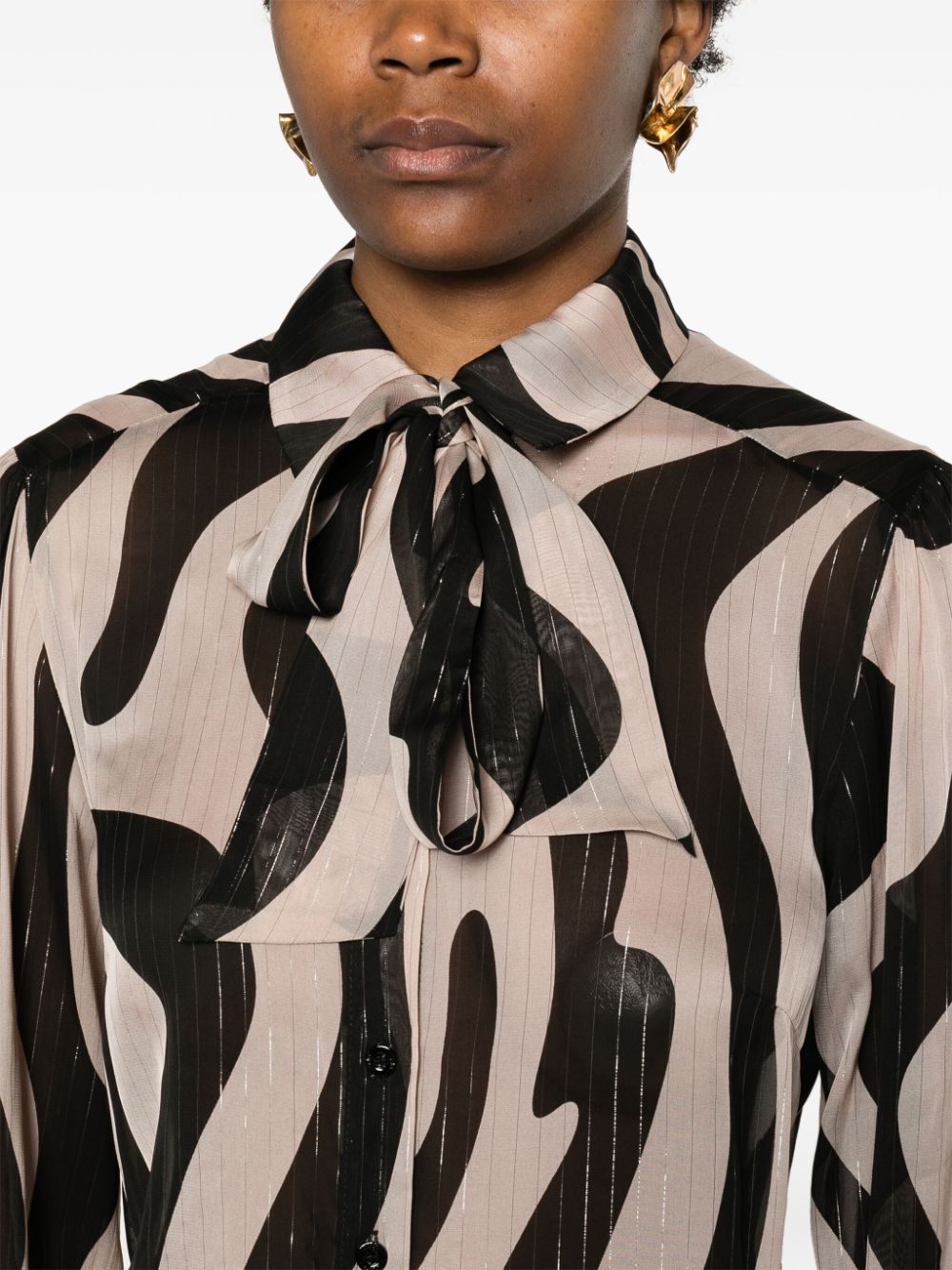 Shirt with abstract print