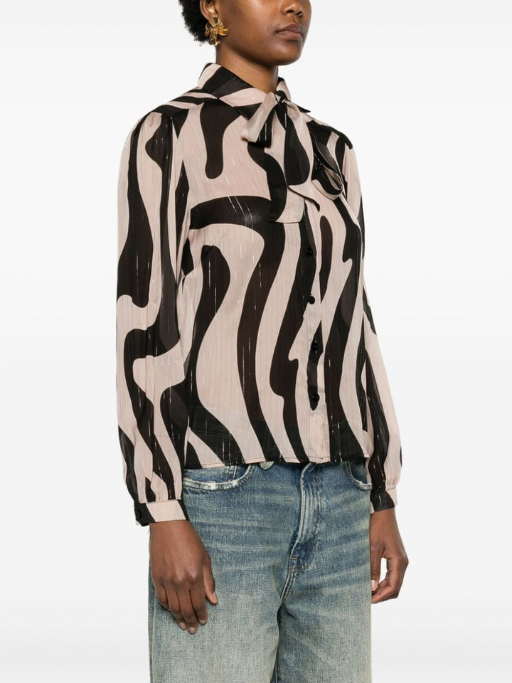 Shirt with abstract print