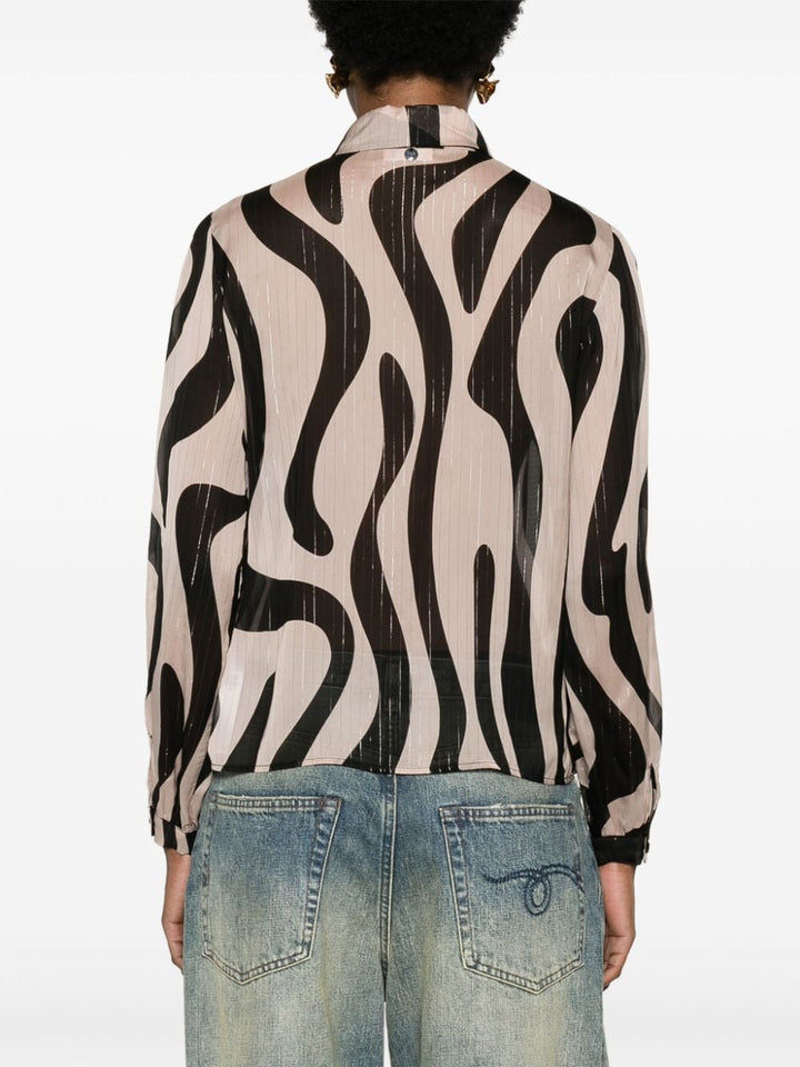 Shirt with abstract print