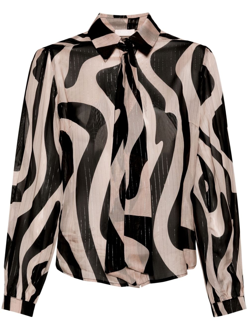 Shirt with abstract print