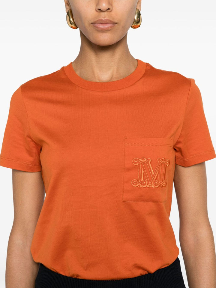 "Papaya" crew-neck t-shirt