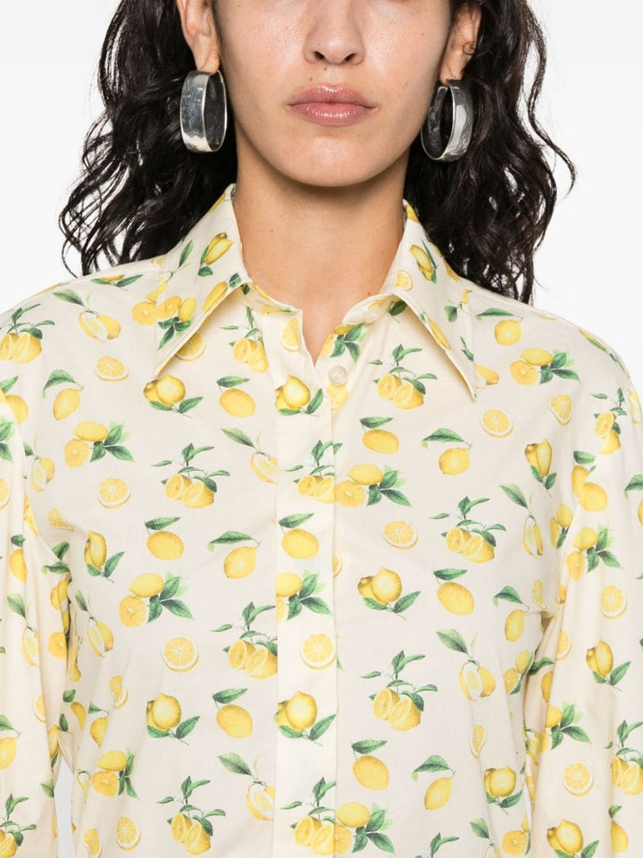 "Riva" printed poplin shirt