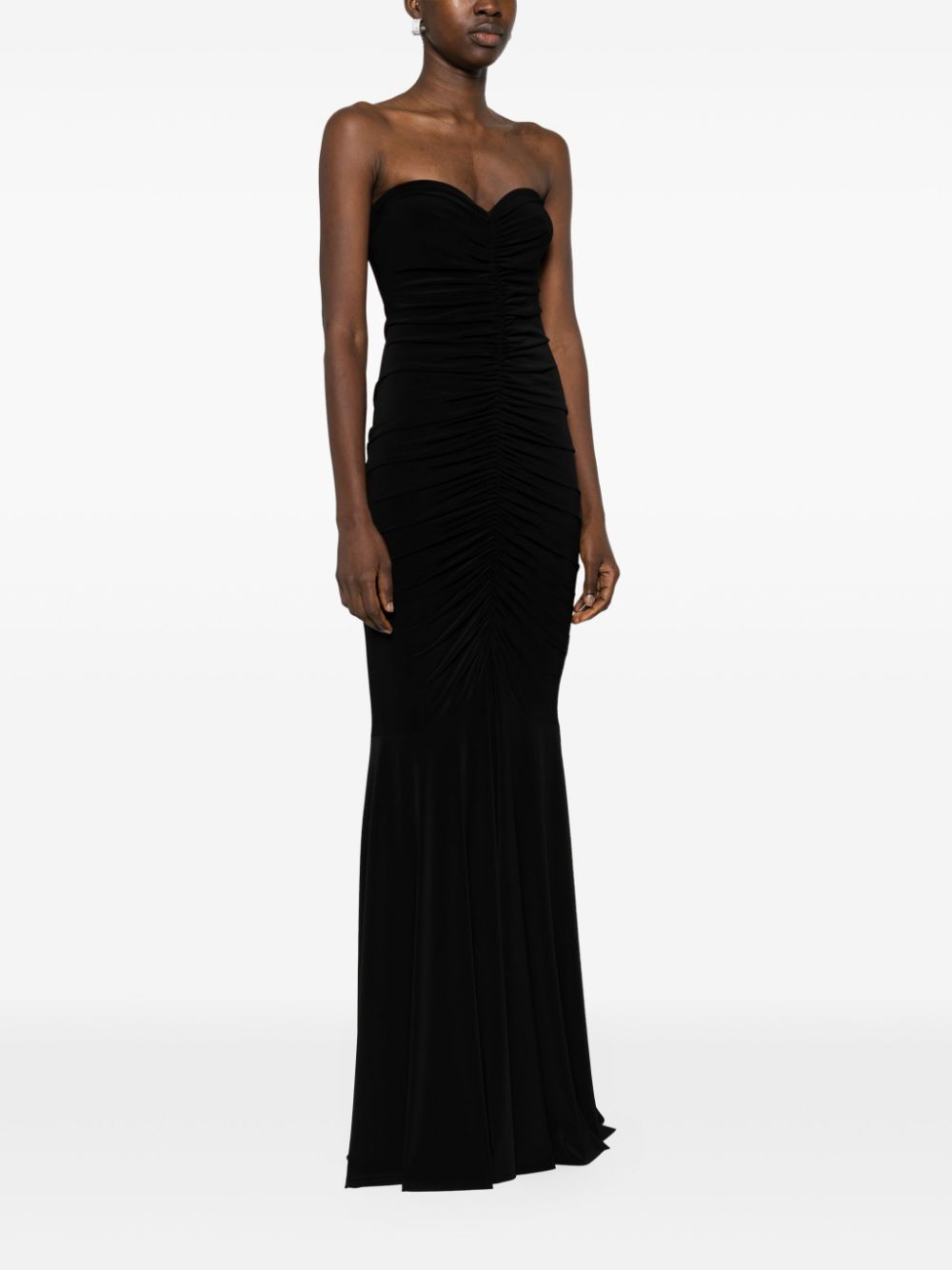 Strapless evening dress