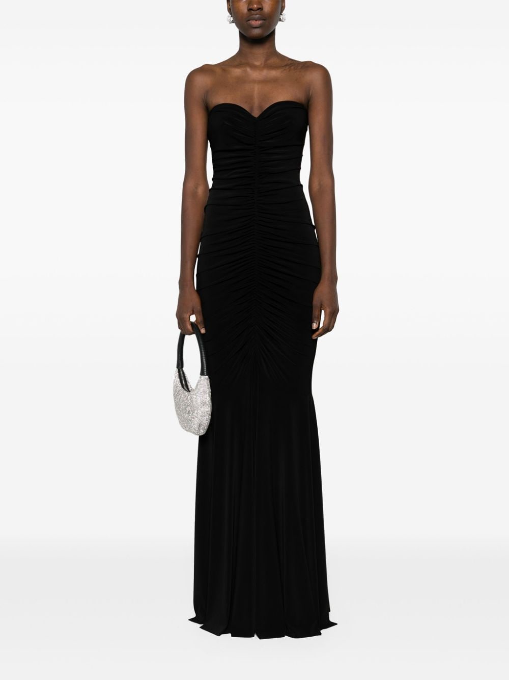 Strapless evening dress