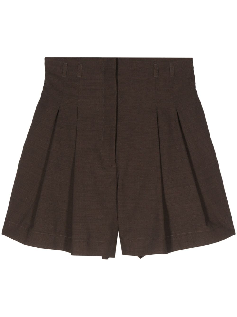 Tailored shorts with pleats