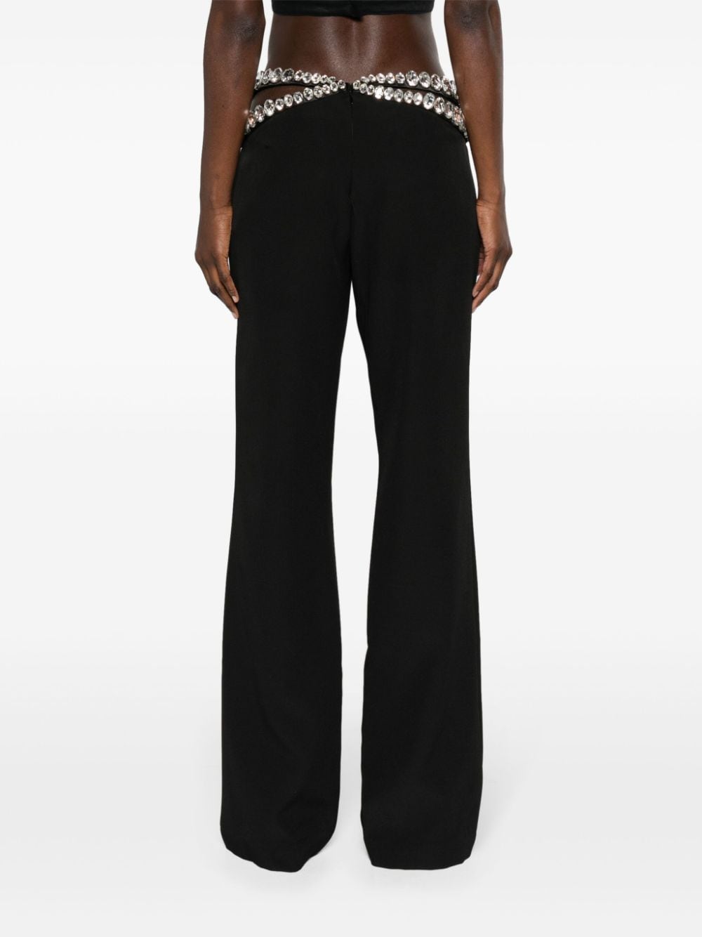 Mid-rise tailored trousers