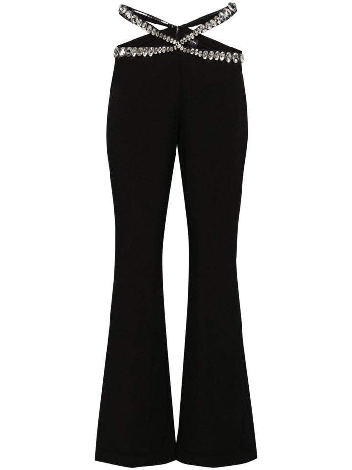 Mid-rise tailored trousers