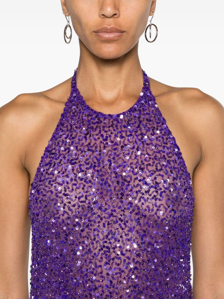 Dress with sequins