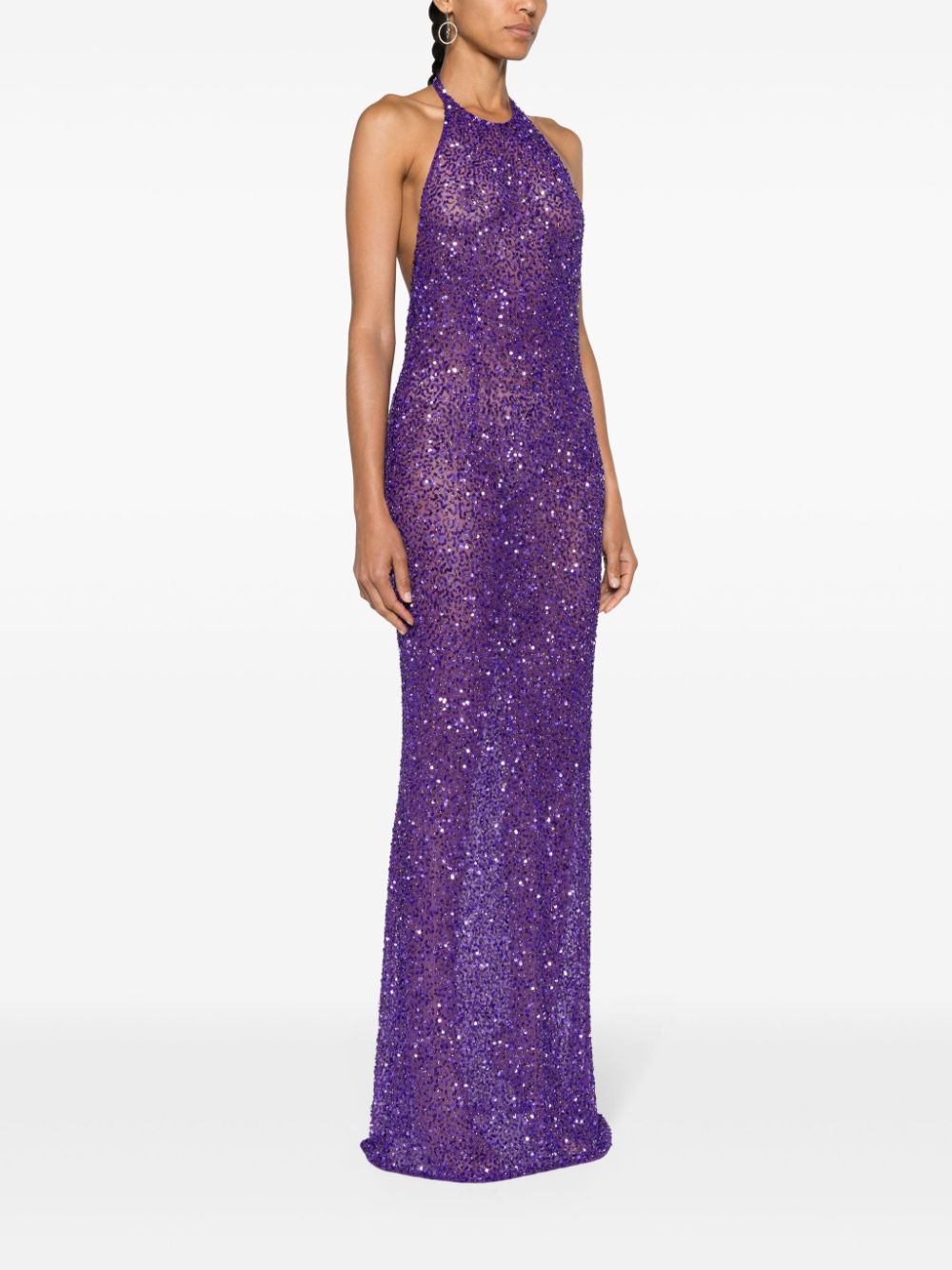 Dress with sequins