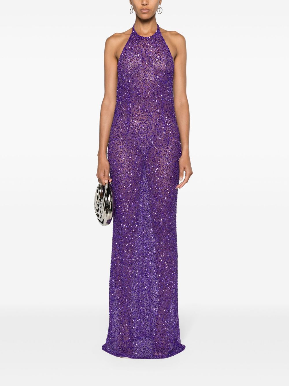 Dress with sequins