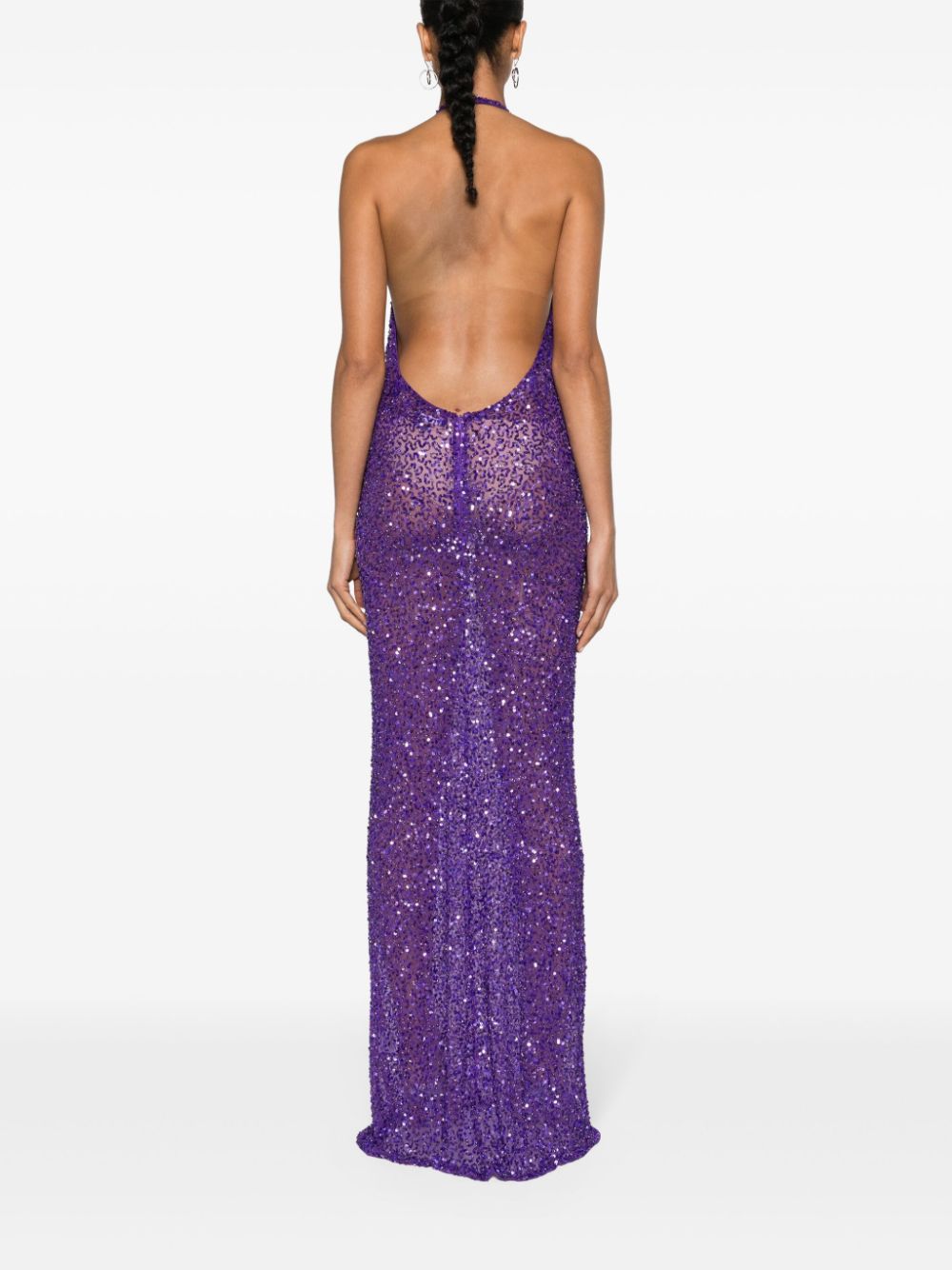 Dress with sequins