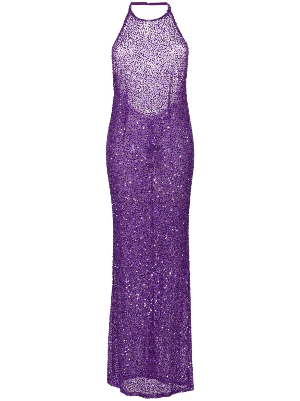 Dress with sequins