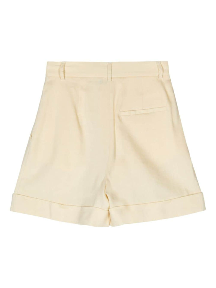 Pleated shorts