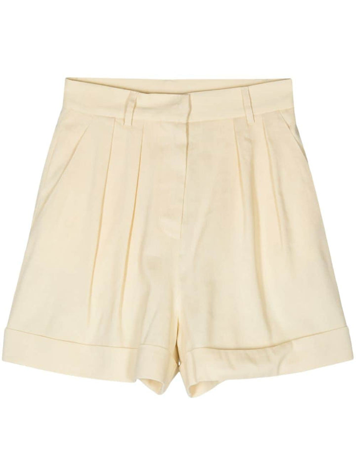 Pleated shorts