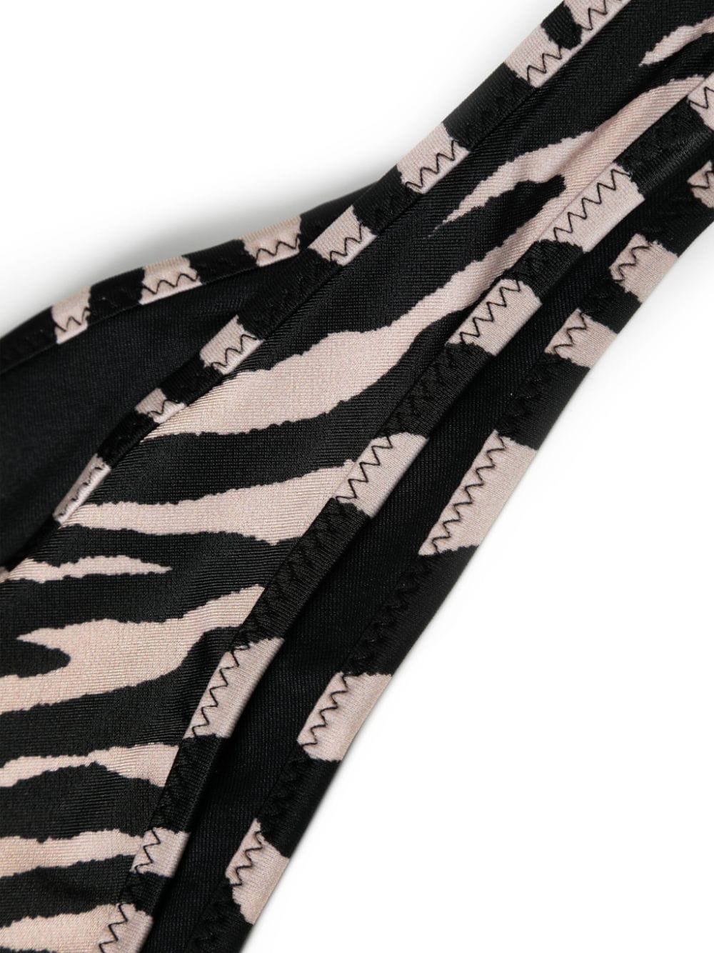 Zebra print lycra bikini