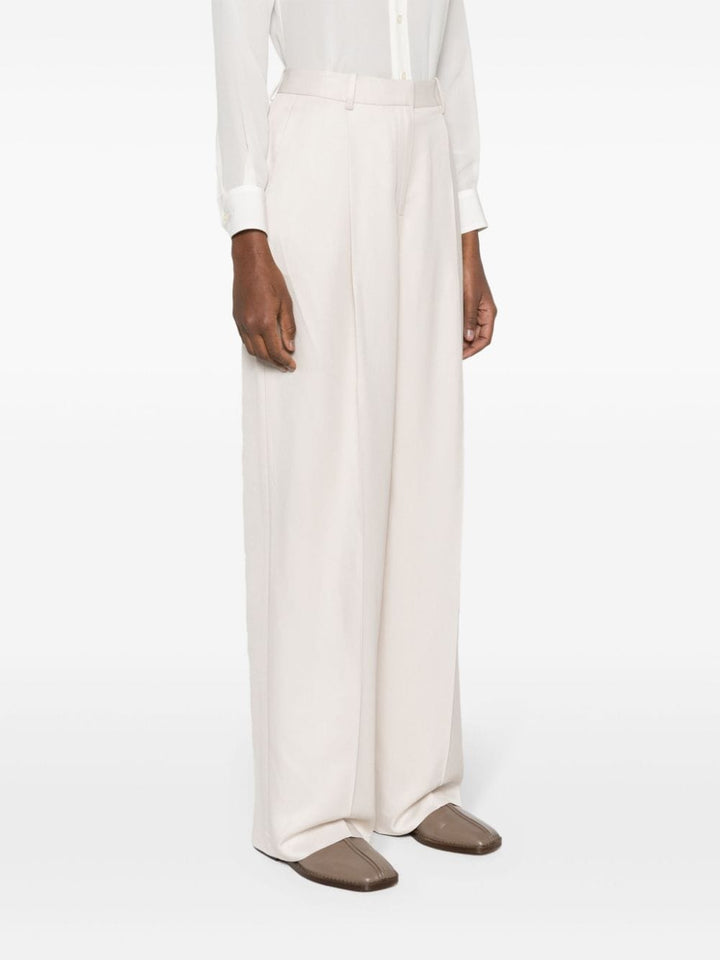 Palazzo trousers with pleats