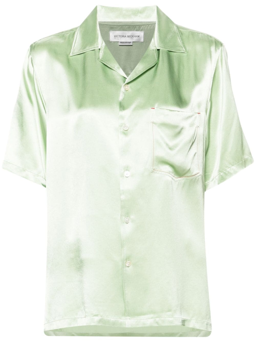 Shirt with wide collar
