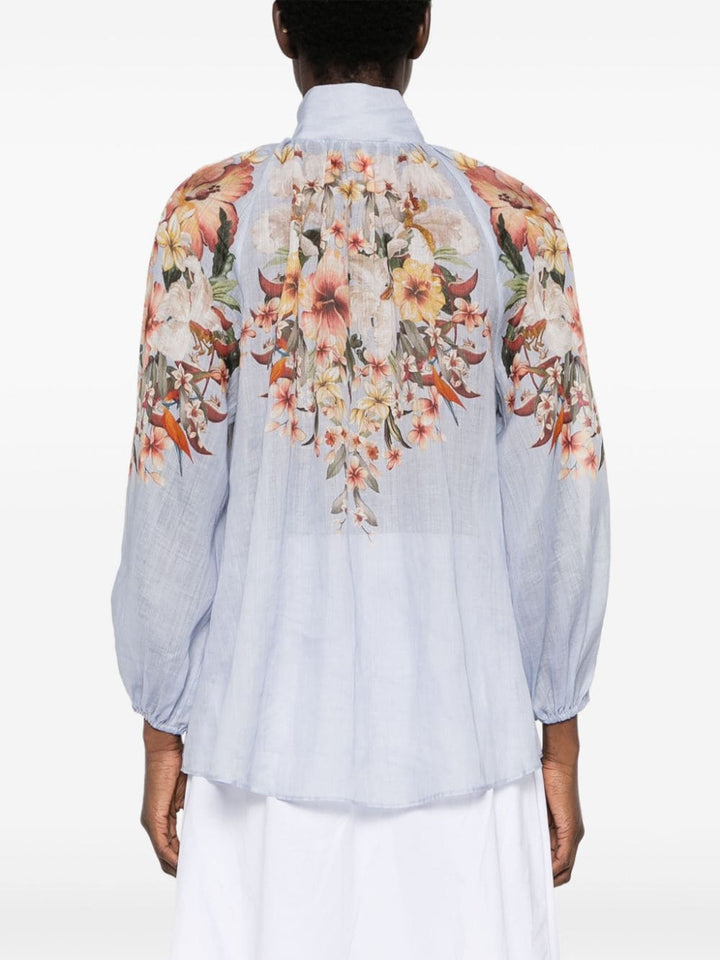 Lexi Billow floral blouse