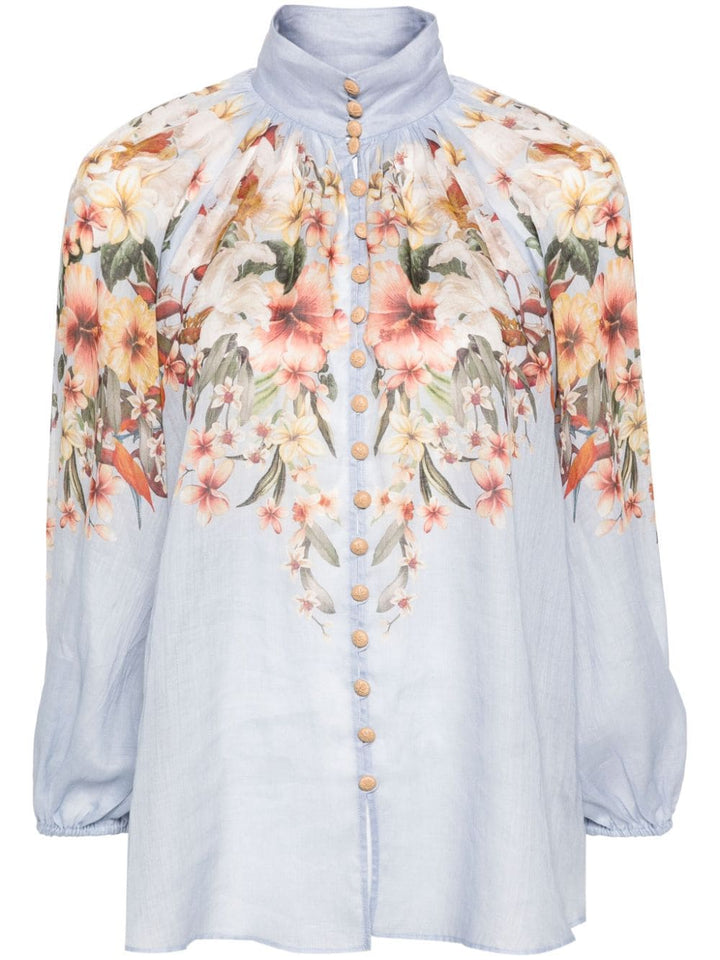 Lexi Billow floral blouse