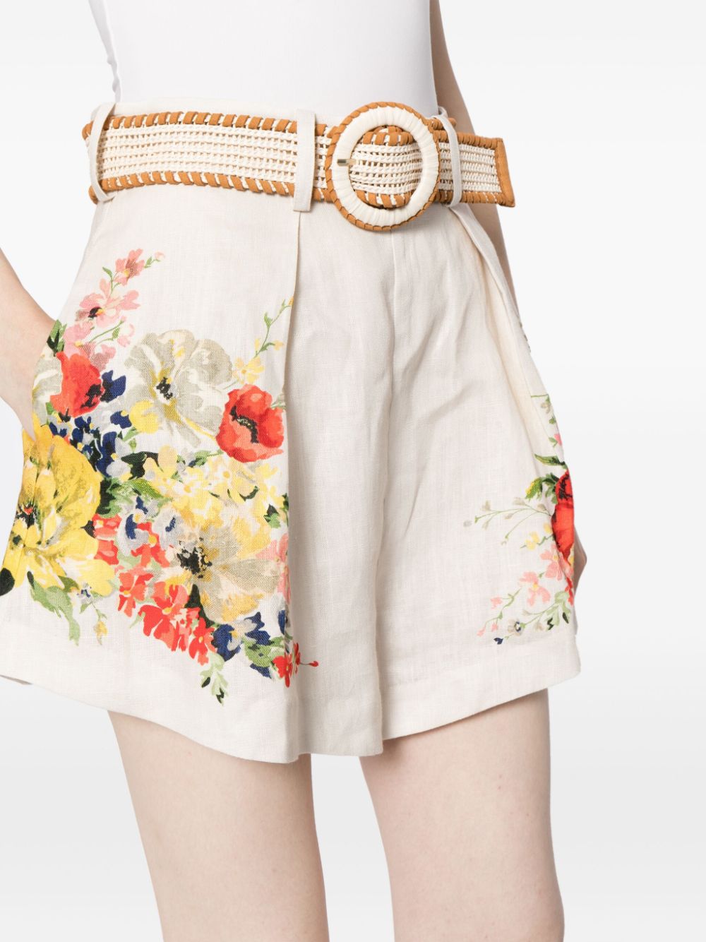 Alight Tuck floral shorts
