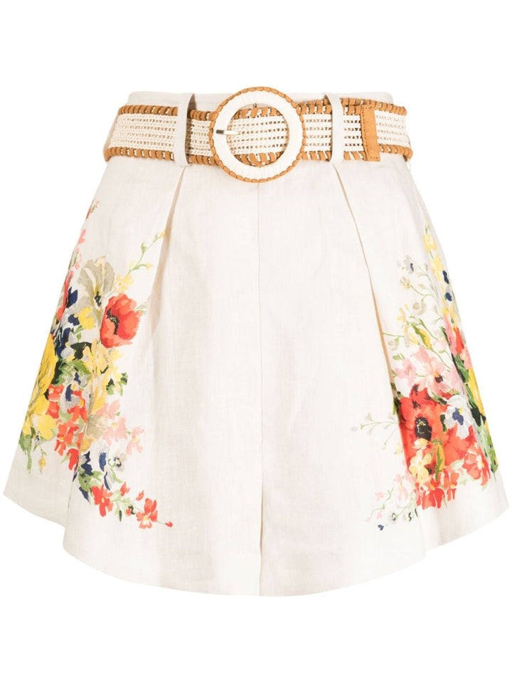 Alight Tuck floral shorts