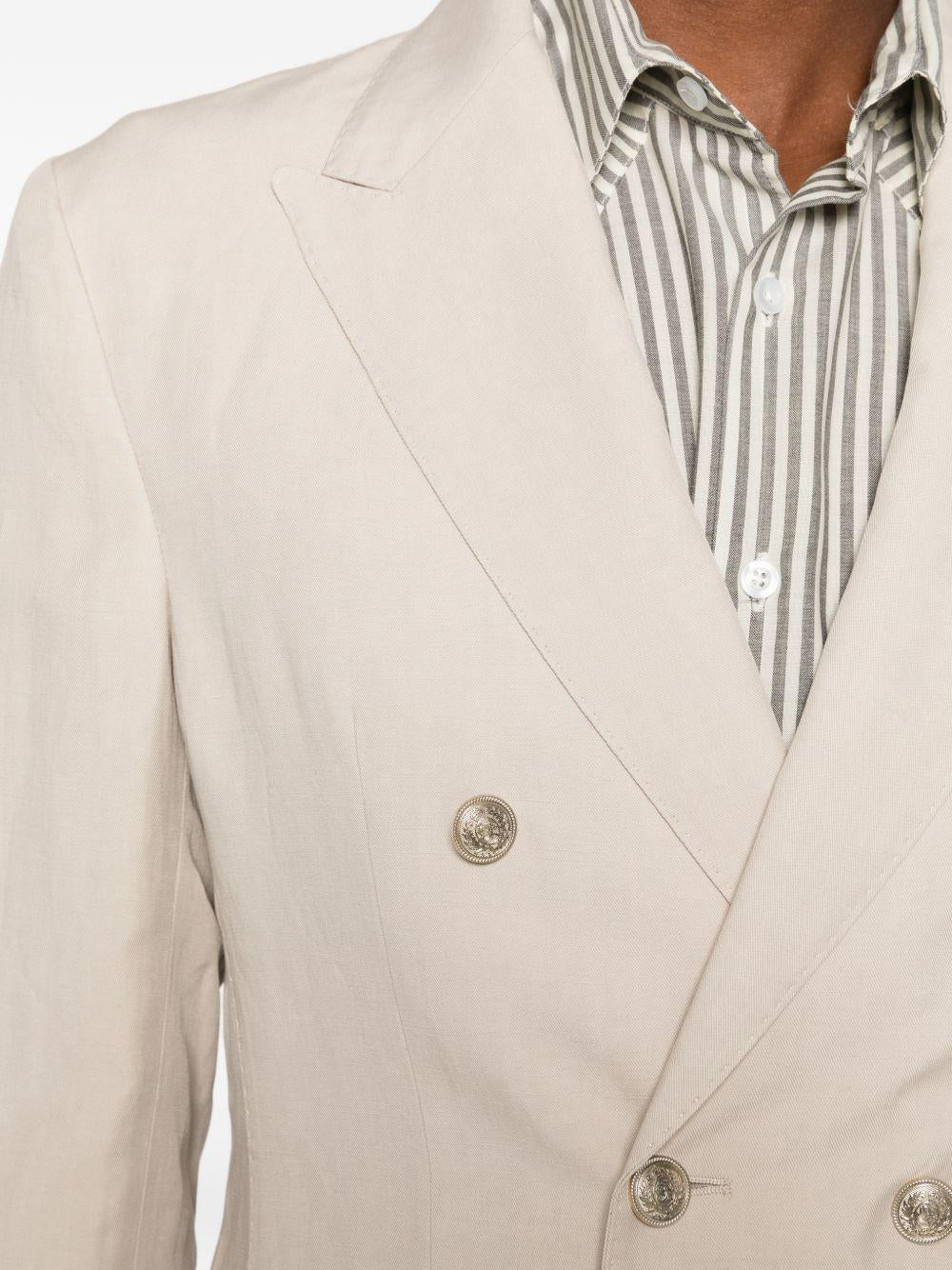 Blazer doppiopetto sabbia 