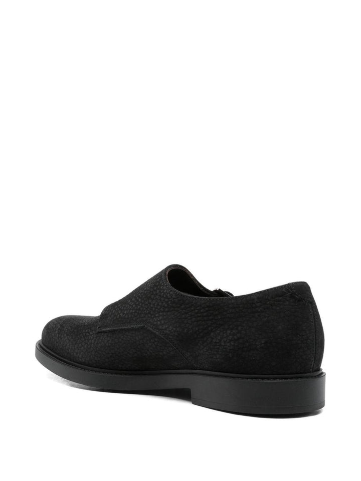 Scarpe stringate nere con fibbia 