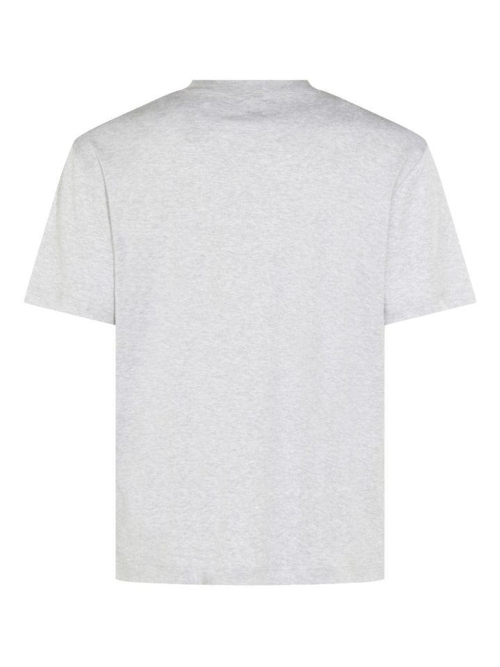 T-shirt girocollo a maniche corte grigio 