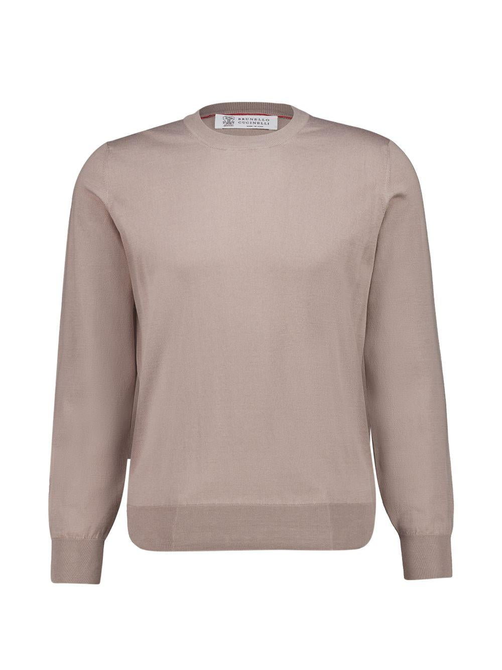 Maglione tortora girocollo 