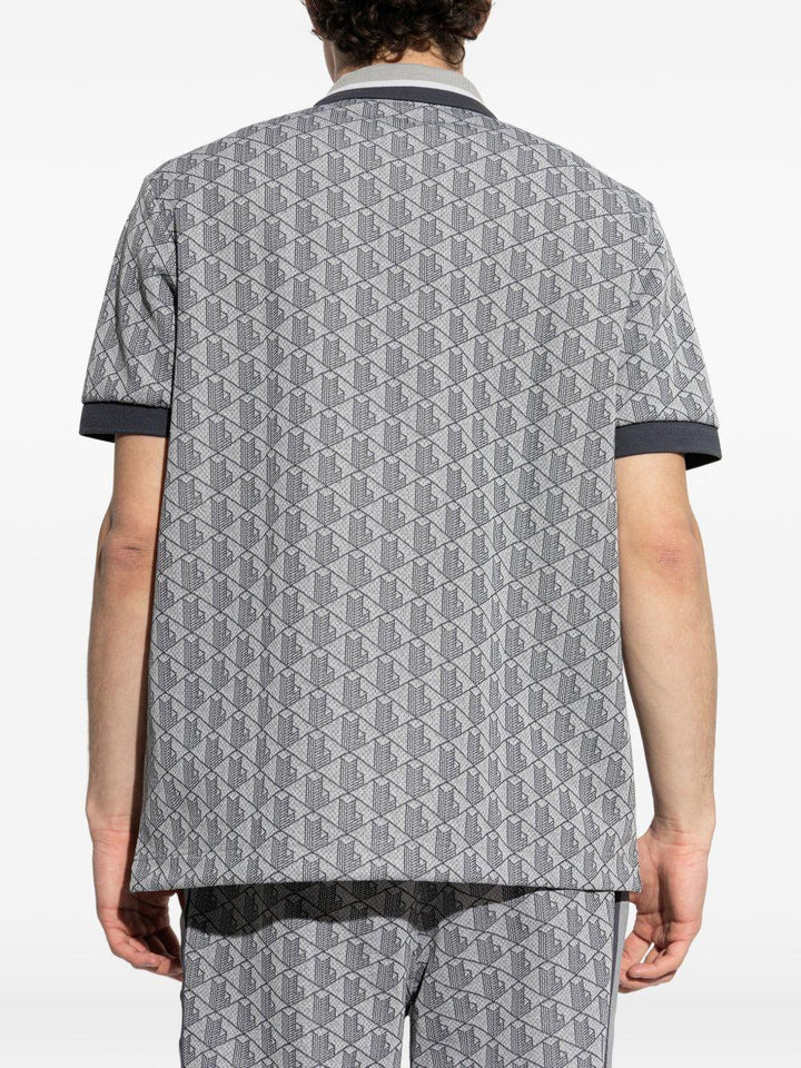 Polo grey con monogramma 