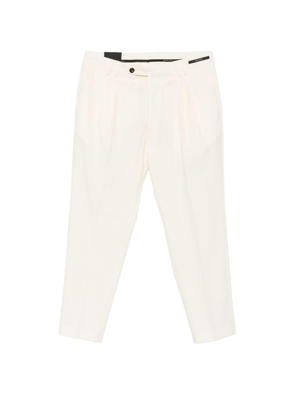 Pantaloni sartoriali panna 