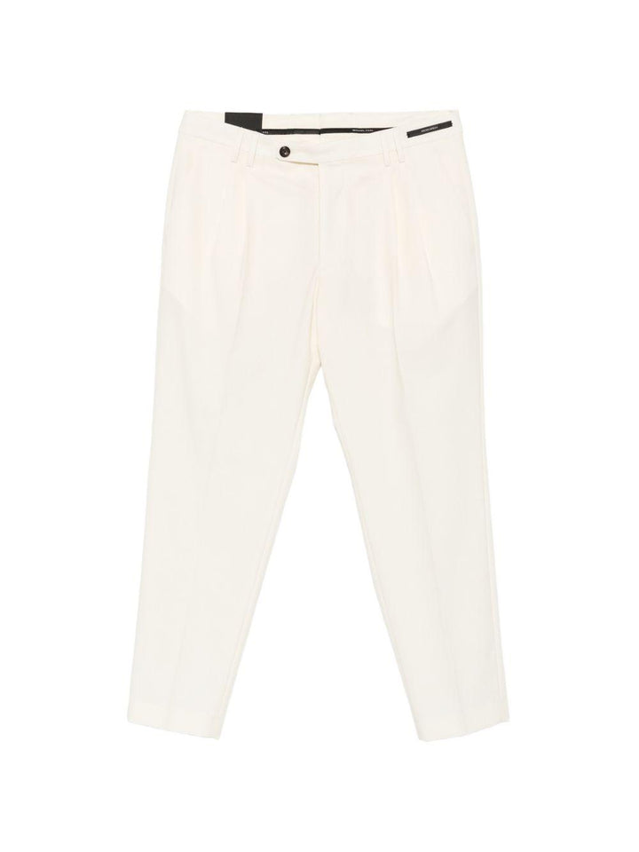 Pantaloni sartoriali panna 