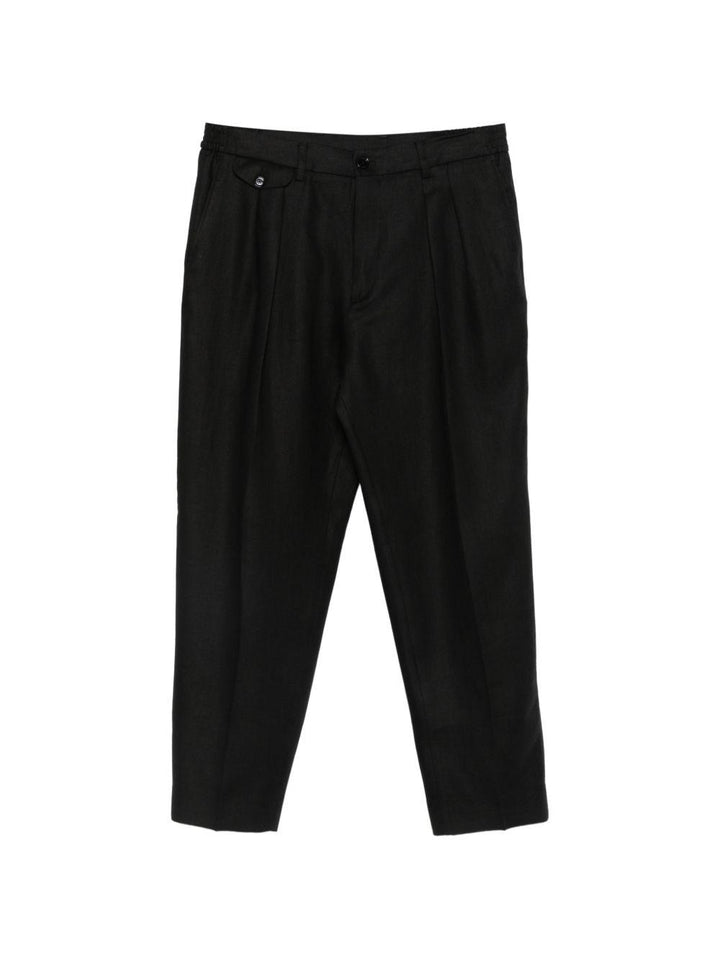 Pantaloni neri plissettato 