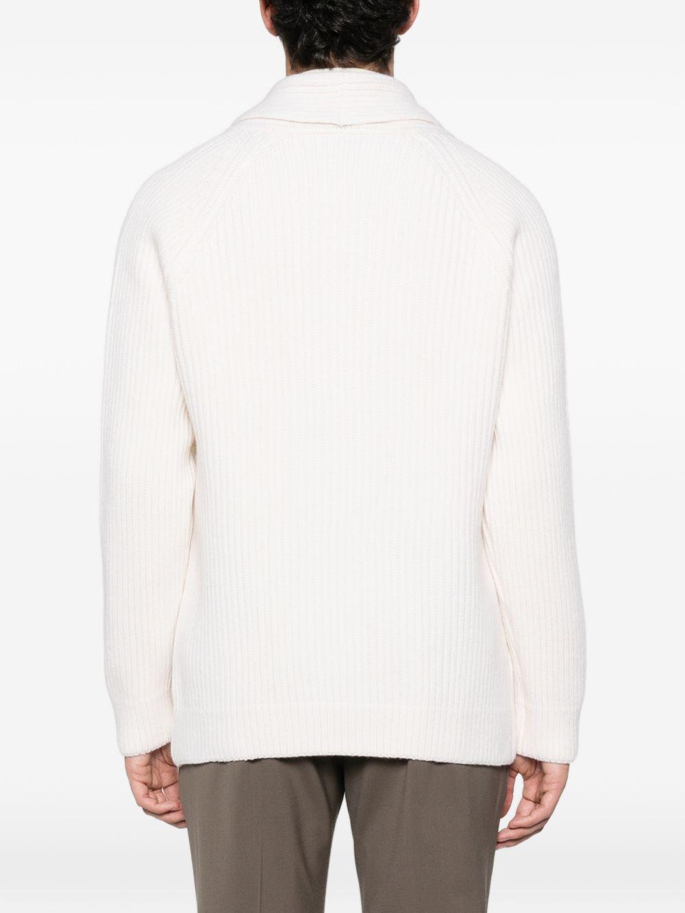 Cardigan doppiopetto bianco 