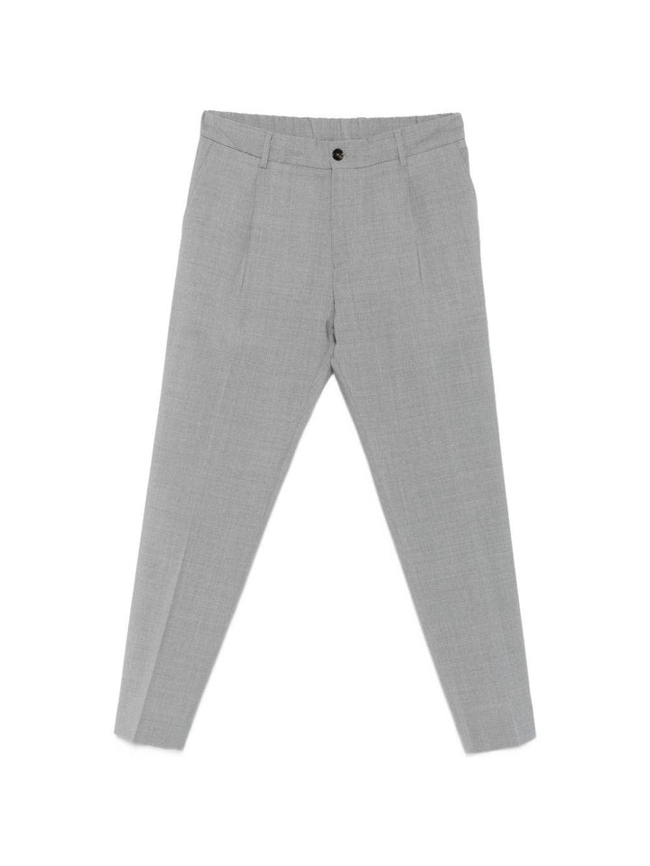 Pantaloni grigio chiaro con coulisse 